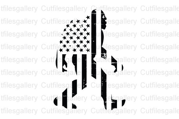 Bigfoot America Flag SVG for Local Business Branding
