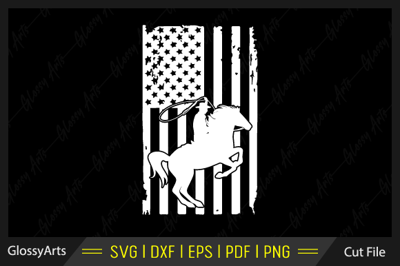 Cowboys USA Flag Svg Printable Cut File for Crafts and Graphics