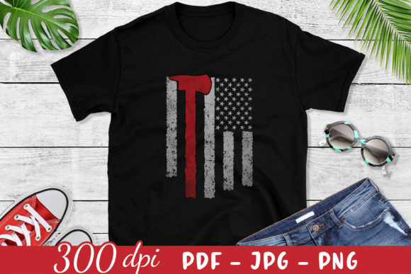 Firefighter Flag PNG - Firefighter PNG for Crafts and Graphics