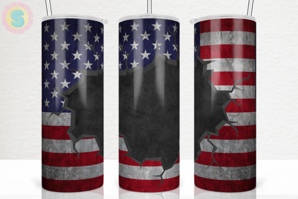 Grunge American Flag Graphics for Crafts