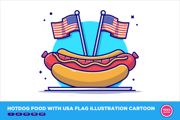 Hotdog Graphics for Local Branding