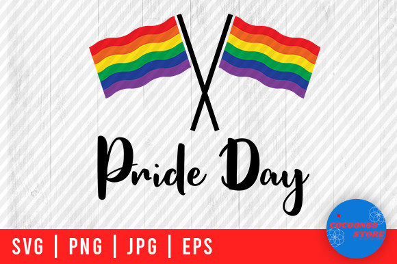 Rainbow Flag Graphics for Crafts and Cricut Projects