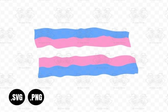 Trans Flag Svg for Embroidery Projects