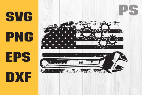 Us Mechanic Shirt Svg Graphics for Crafts and Branding